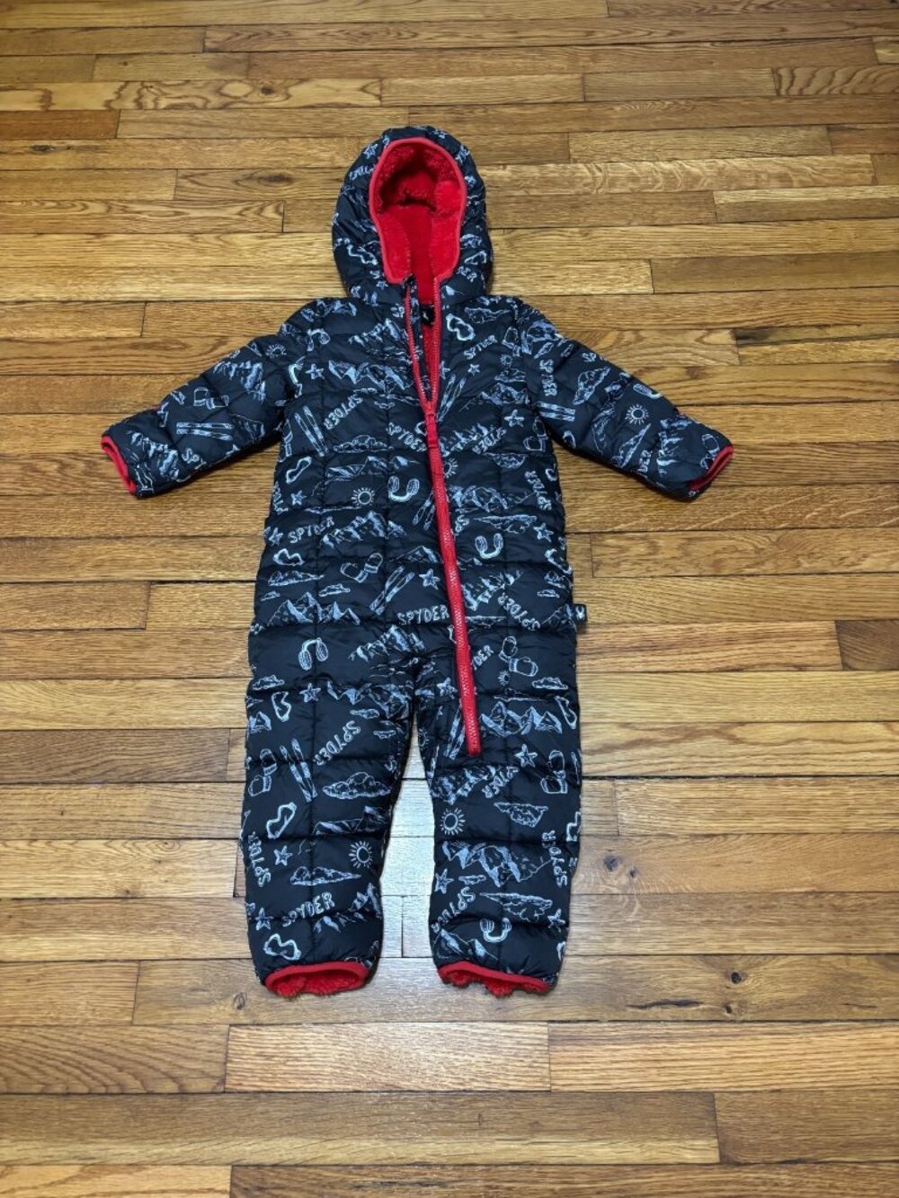 Spyder Toddler Snowsuit Size 24M 24 Month 2T Boys Girls Fleece Lined One Piece